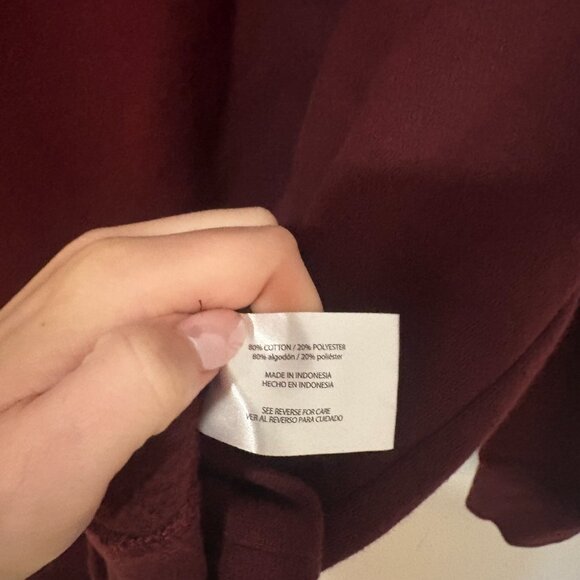 Orvis Signature 1/4-Zip Sweatshirt - Maroon - Large - Picture 5 of 5